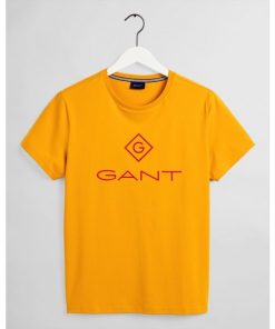 Gant Color Lock-Up T-shirt Ivy Gold