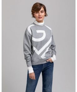 Gant Icon G C-neck Sweater Grey Melange