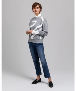 Gant Icon G C-neck Sweater Grey Melange