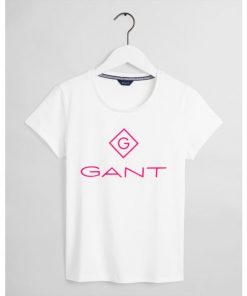 Gant Colour Lock-up T-shirt Eggshell