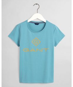 Gant Colour Lock-up T-shirt Seafoam Blue
