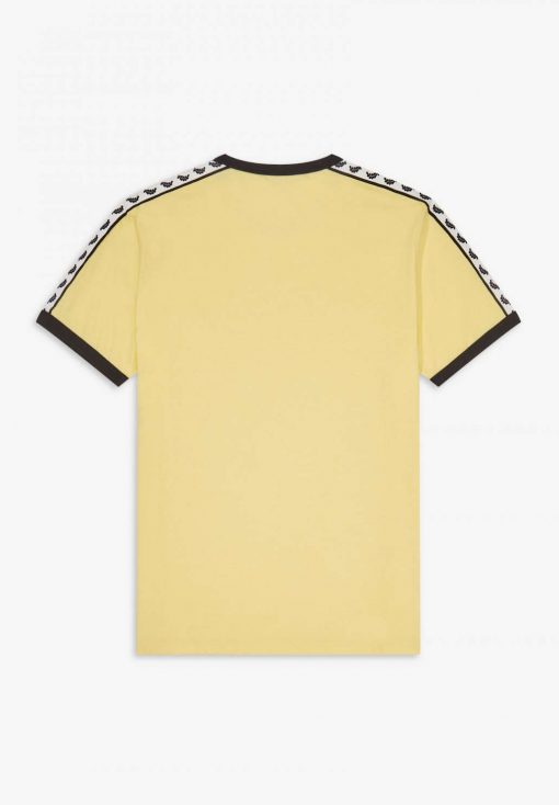 Fred Perry Taped Ringer T-shirt Yellow