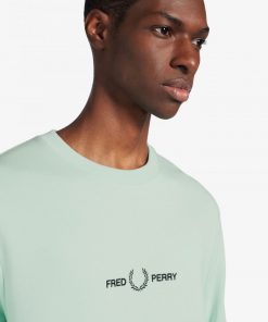 Fred Perry Graphic Sweatshirt Misty Jade