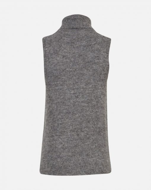 Moss Copenhagen Femme Alpaca Vest Midgrey