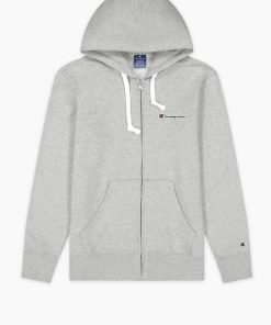 Champion Hooded Full-Zip Sweatshirt Light Grey