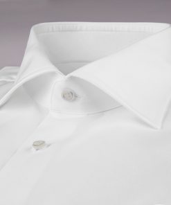 Stenströms Slimline Shirt with French Cuffs White