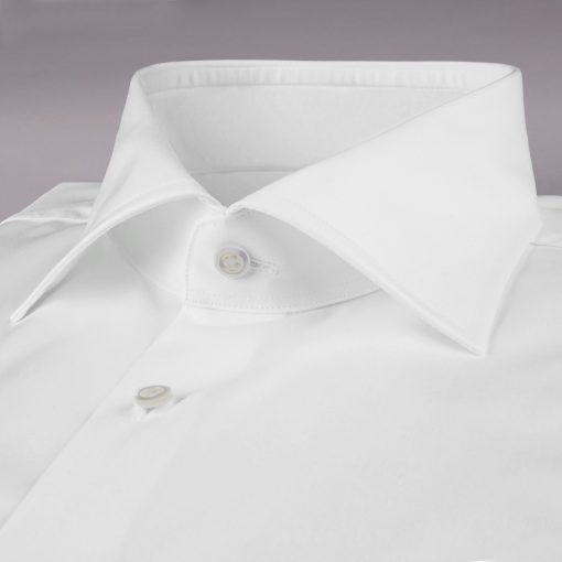 Stenströms Slimline Shirt with French Cuffs White