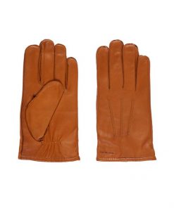 J.Lindeberg Milo Leather Gloves Cognac