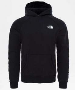 The North Face Raglan Red Box Hoodie Black