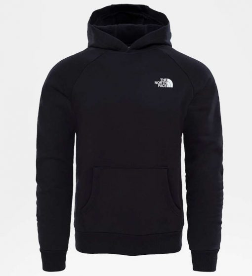 The North Face Raglan Red Box Hoodie Black