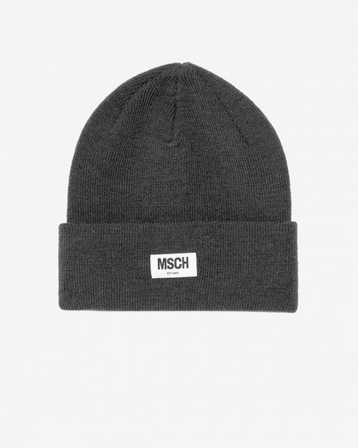 Moss Copenhagen Mojo Beanie Dark Grey Melange