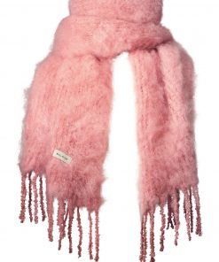 Balmuir Aurora Kid Mohair Scarf Winter Rose