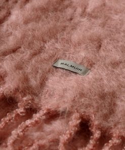 Balmuir Aurora Kid Mohair Scarf Winter Rose