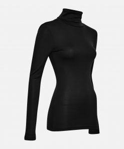 Moss Copenhagen Mona Lyocell Rollneck Top Black