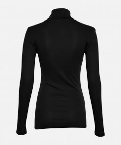 Moss Copenhagen Mona Lyocell Rollneck Top Black