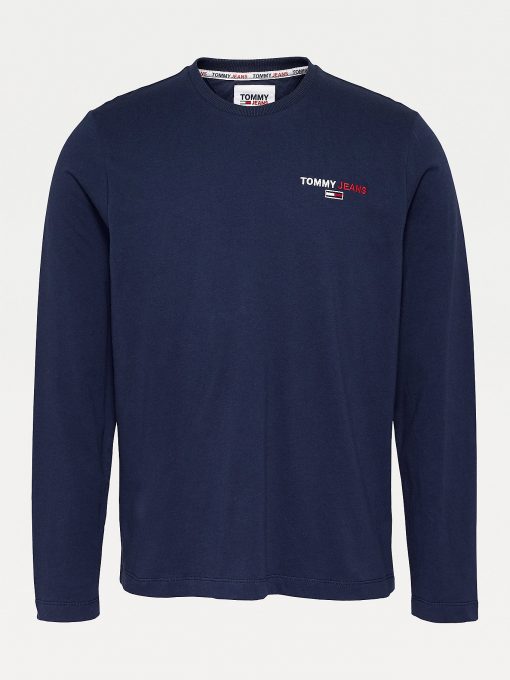 Tommy Jeans Chest Corp Longsleeve Tee Twilight Navy
