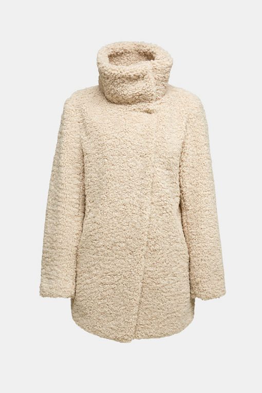 Esprit Teddy Jacket Cream Beige