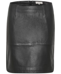 Part Two Ursanas Leather Skirt Black