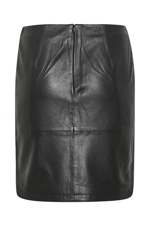 Part Two Ursanas Leather Skirt Black