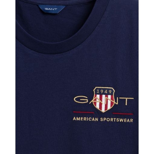 Gant Woman Archive Shield T-shirt Evening Blue