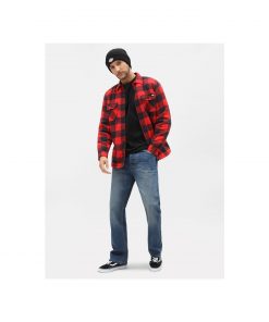 Dickies Sacramento Relaxed Long Sleeve Shirt Red