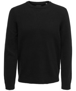 Only & Sons Howard Soft Wool Crew Neck Black