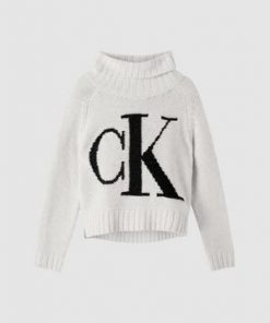 Calvin Klein Logo Roll Neck Sweater