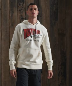 Superdry Rising Sun Hoodie Cream