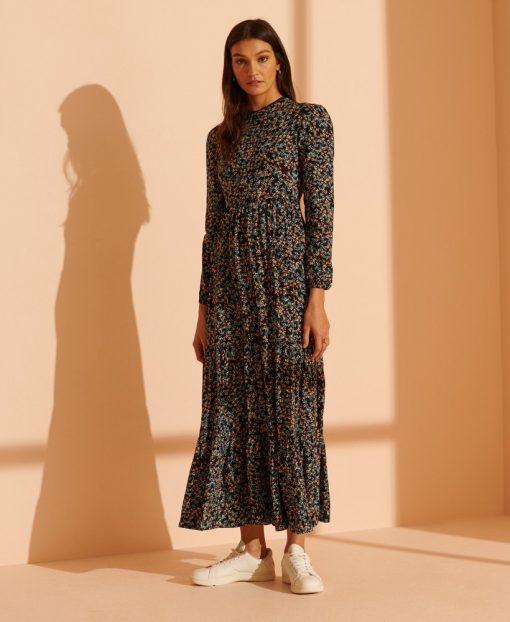 Superdry Skylar Maxi Dress Autumn Daisy