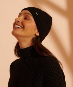 Superdry Cashmere Beanie Black