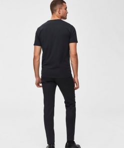 Selected Homme New Pima O-neck T-shirt Black