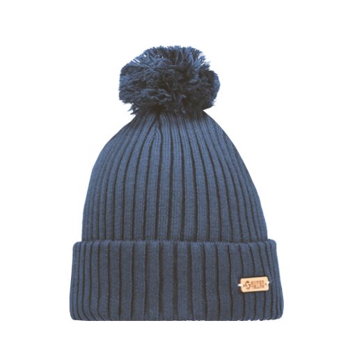 Superyellow Kide Beanie Steel Blue