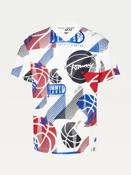 Tommy Jeans Basketball Graphic T-shirt White