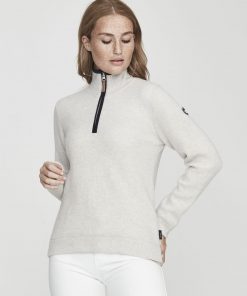 Holebrook Agnes T-neck WP Light Grey Melange