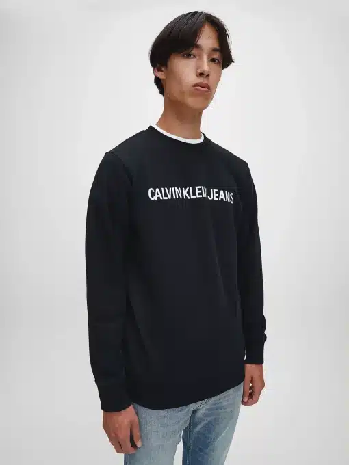 Calvin Klein Institutional Logo Sweatshirt Black