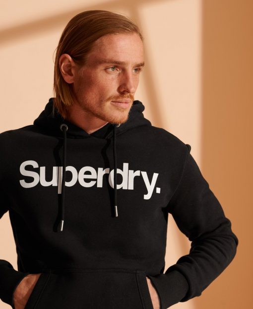 Superdry Core Logo Hoodie Black