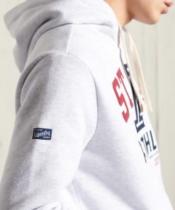 Superdry Collegiate State Overhead Hoodie Ice Marl