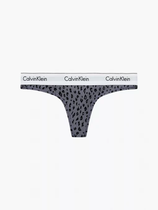 Calvin Klein Modern Cotton Thong Savannah Cheetah