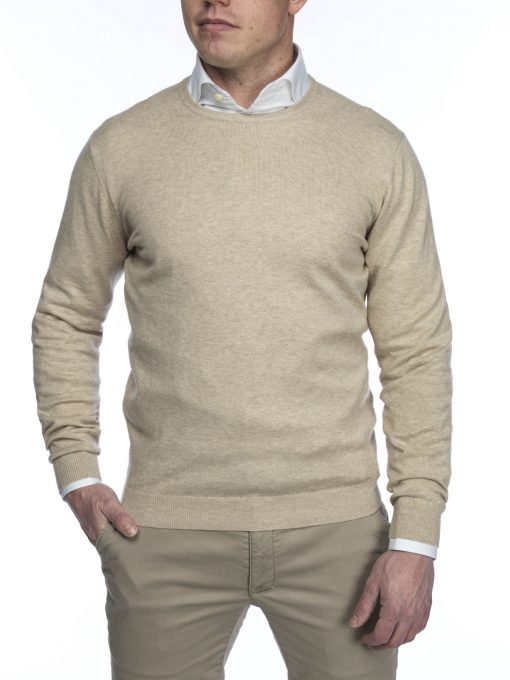 Hansen & Jacob Cotton Cashmere Crewneck Sand