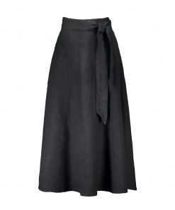 Balmuir Lena Linen Skirt Black