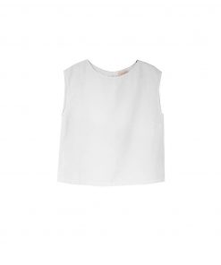 Balmuir Lucy Linen Top White