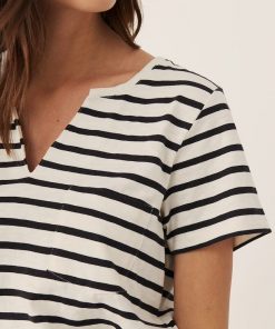Part Two Gesina T-shirt Stripe/Black