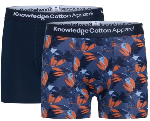 Knowledge Cotton Apparel Maple 2 Pack Underwear Total Eclipse