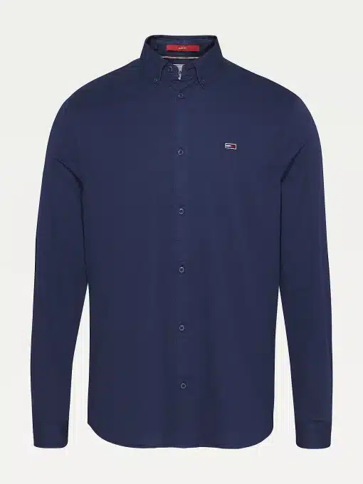 Tommy Jeans Light Weight Organic Cotton Twill Shirt Twilight Navy