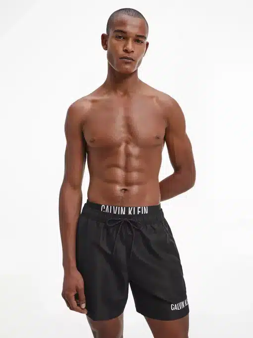 Calvin Klein Double Waist Swim Shorts Black