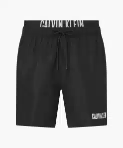 Calvin Klein Double Waist Swim Shorts Black
