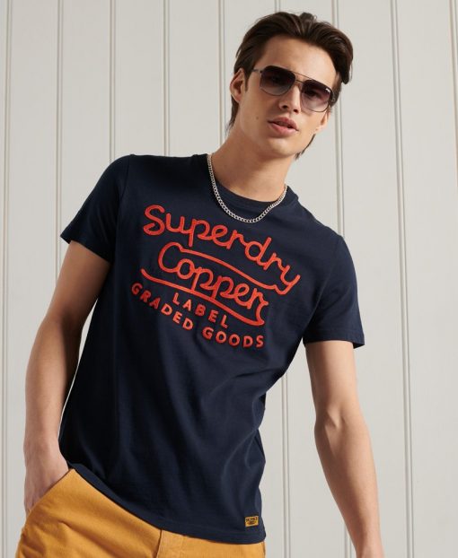 Superdry Workwear Graphic T-shirt Nautical Navy