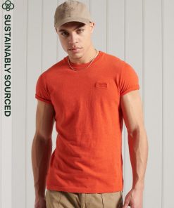 Superdry Vintage Embroidery T-shirt Bright Orange Marl