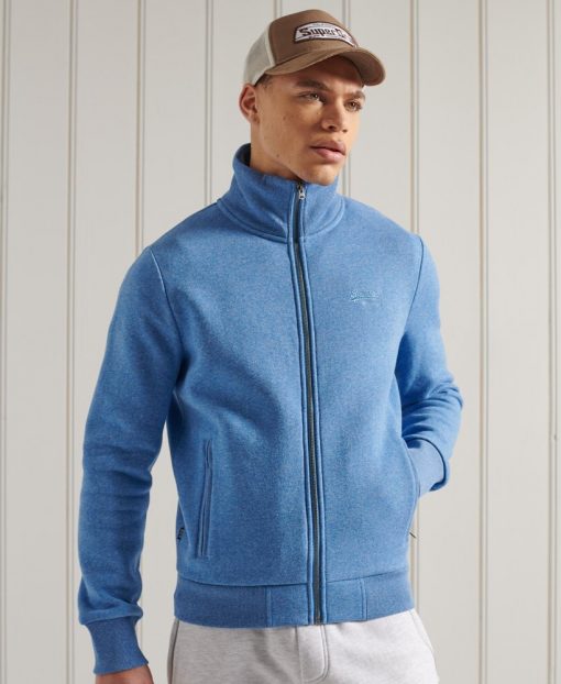 Superdry Classic Track Top Bright Blue Grit