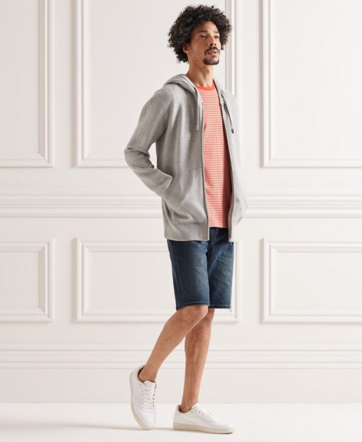 Superdry Essential Cotton Hood Mid Grey